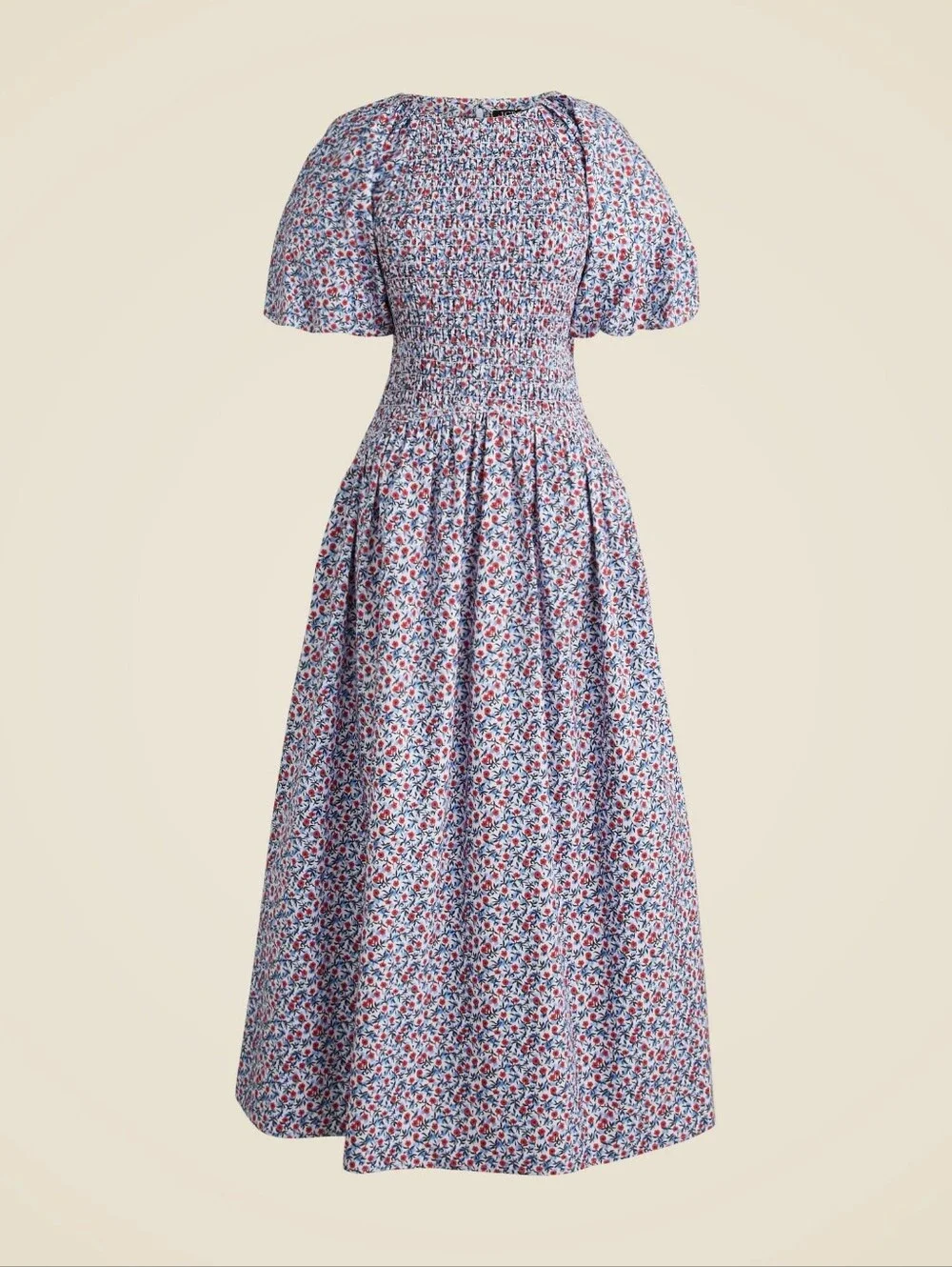 J.Crew Meadow Dress Poppy Cotton Poplin